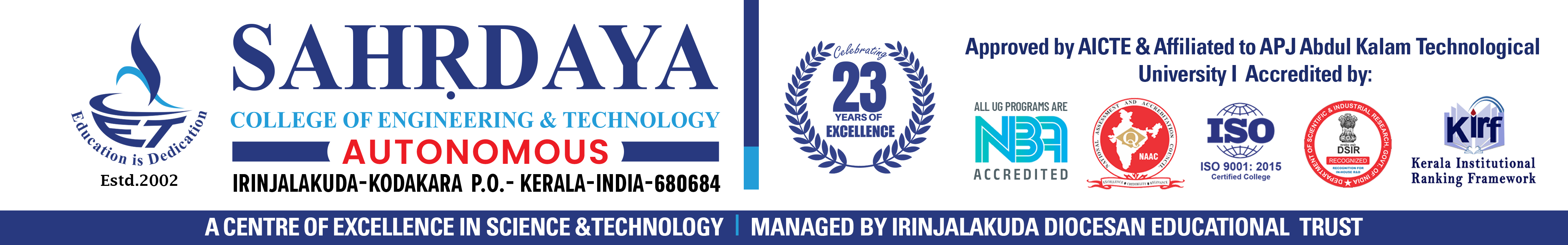 Sahrdaya College Banner